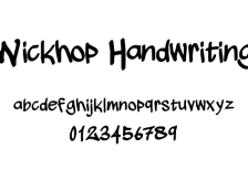マジックペン風のラフな手書きフォント「Wickhop Handwriting」
