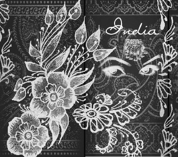 フリー素材 インドの織物や刺繍がテーマの花やペーズリー柄のフォトショップブラシ