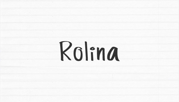 太めのサインペンで書いた雰囲気の手書き英語フォント「Rolina」