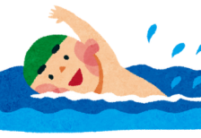 free_illustration_umibiraki_swimming