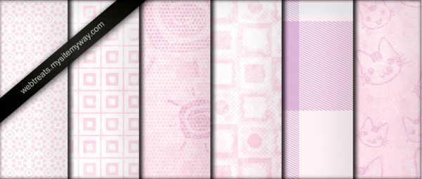 パステルカラーの淡いピンクがかわいいパターン38種類セット