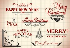 free-vector-vintage-christmas-elements