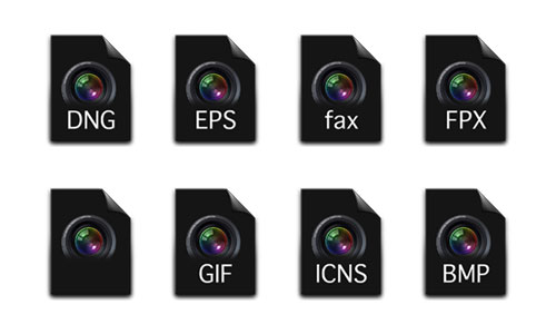 Appleの写真管理ソフトApertureaのメディアアイコンセット