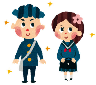 学 ラン イラスト