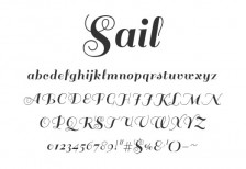 free-calligraphic-font-sail