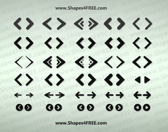 無料素材 Photoshopで使える矢印型のシェイプ素材セット 種類も豊富で汎用性の高いデザイン