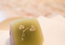 京都の和菓子を撮影した写真素材。繊細で淡い色使いが綺麗。