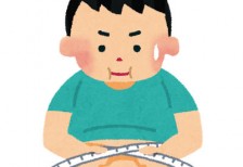 お腹をメジャーで測る男性を描いたイラスト。ダイエットのビフォーとアフターの2種類。