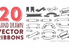 free-vector-hand-drawn-ribbons-every-tuesday