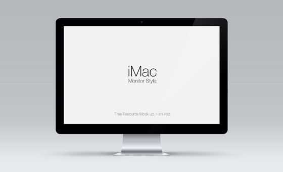 Macで使えるシネマディスプレイをリアルに再現したモックアップテンプレートPSD