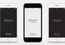 iPhone6をリアルにデザインしたクールなベクターモックアップテンプレート