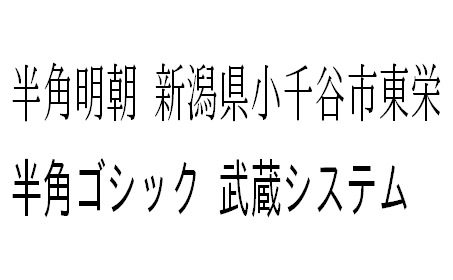 通常の半分の文字幅で制作された日本語フリーフォント「半角フォント」