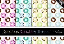 Delicious Donuts Patterns Preview