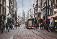 オランダの都市アムステルダムの町並みを撮影した写真セット